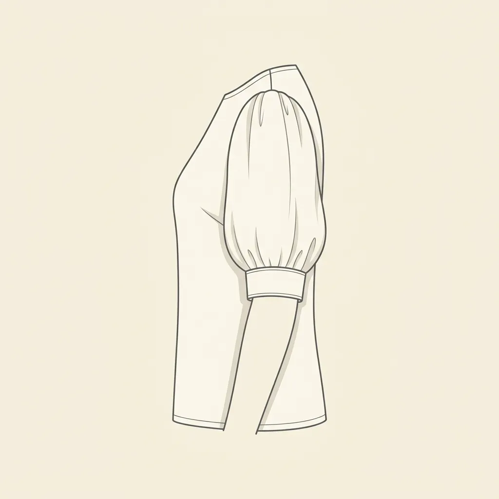 Elbow Length Puff Sleeve — sleeve style blouse design