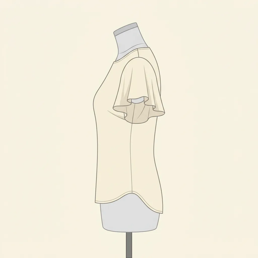 Flutter Cap Sleeve — sleeve style blouse design